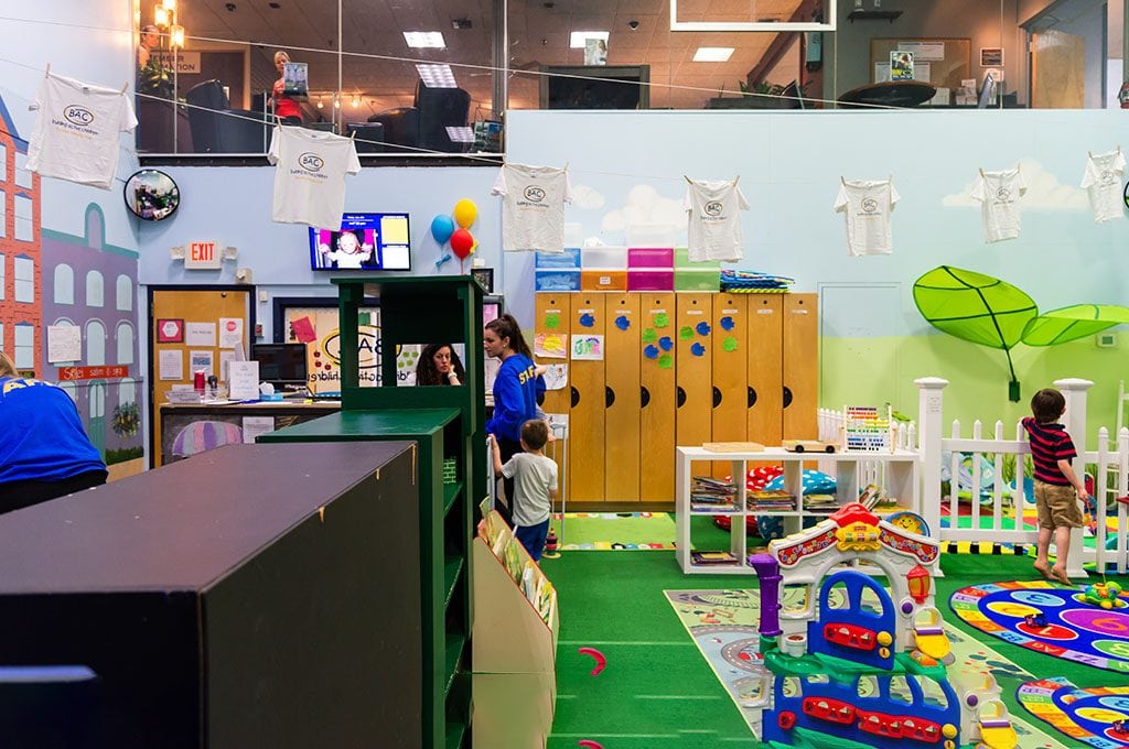 childcare area at gym