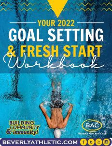 2022 goal setting workbook from gym in beverly ma