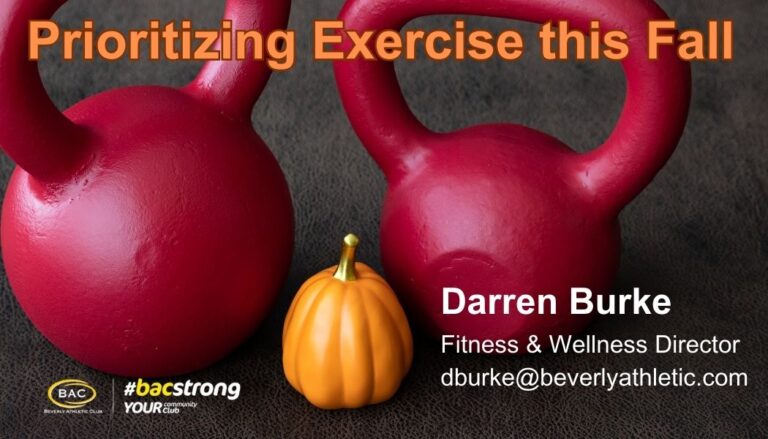Prioritizing Exercise this Fall